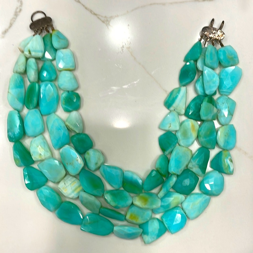 Turquoise necklace as seen on Jessica Simpson!